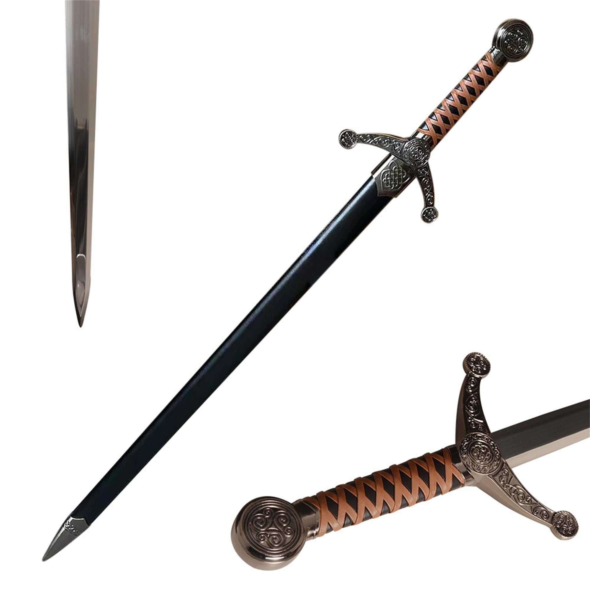 Celtic Knight Sword Life-size Cosplay Prop Metal Replica - Tophatter Daily Deals