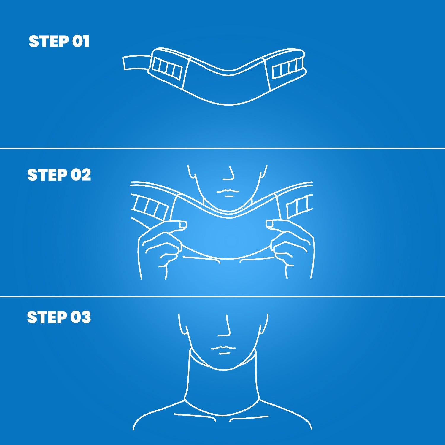 Soft Neck Collar - Medium 14-16"/35-40cm Foam Neck Collar Cervical Whiplash/vertebrae Brace Health Care - Tophatter Daily Deals