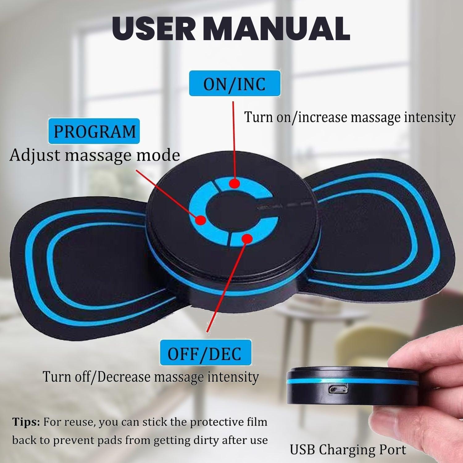Portable Electric Neck Massager - Cervical Massage Back Massager Stimulator Health Care - Tophatter Daily Deals