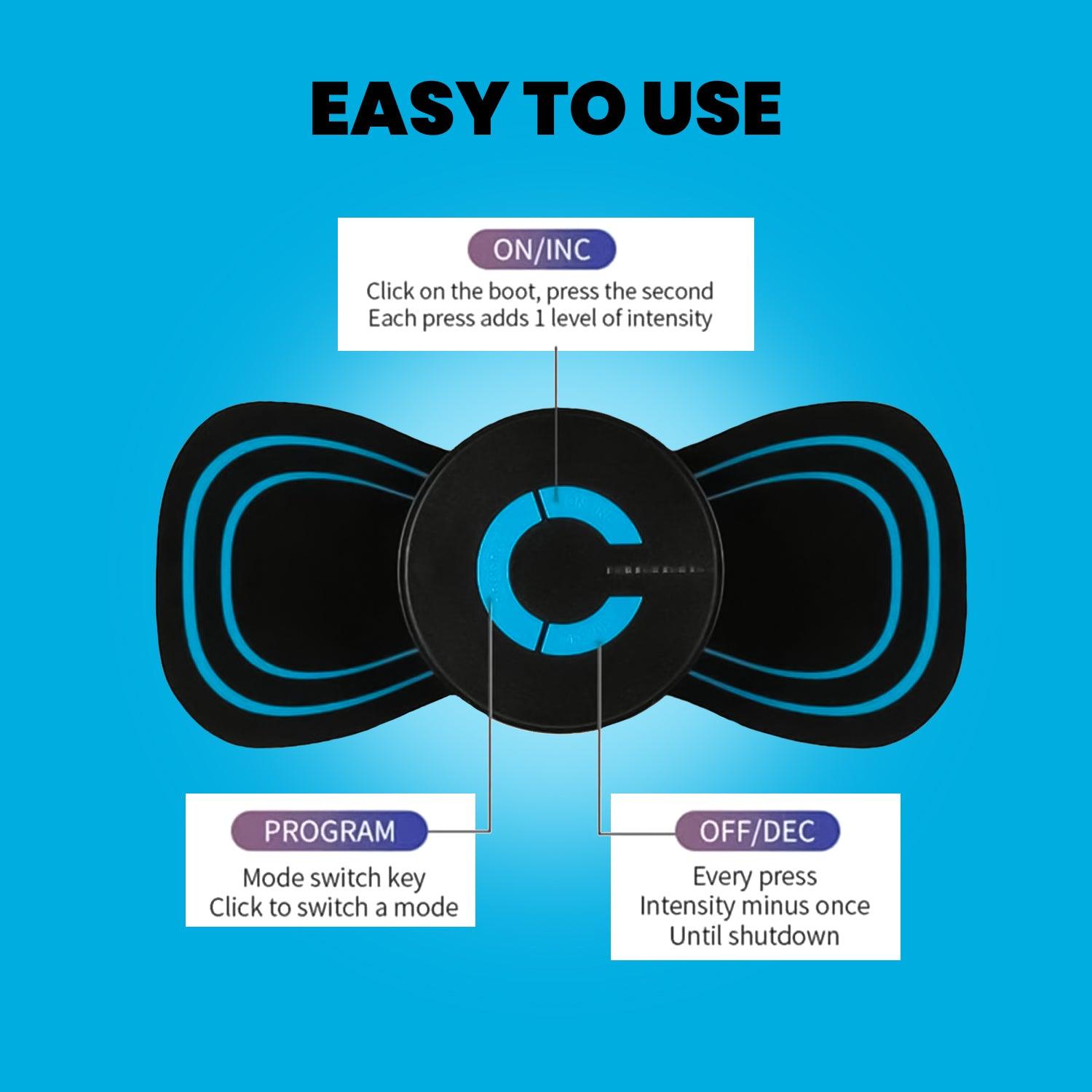 Portable Electric Neck Massager - Cervical Massage Back Massager Stimulator Health Care - Tophatter Daily Deals