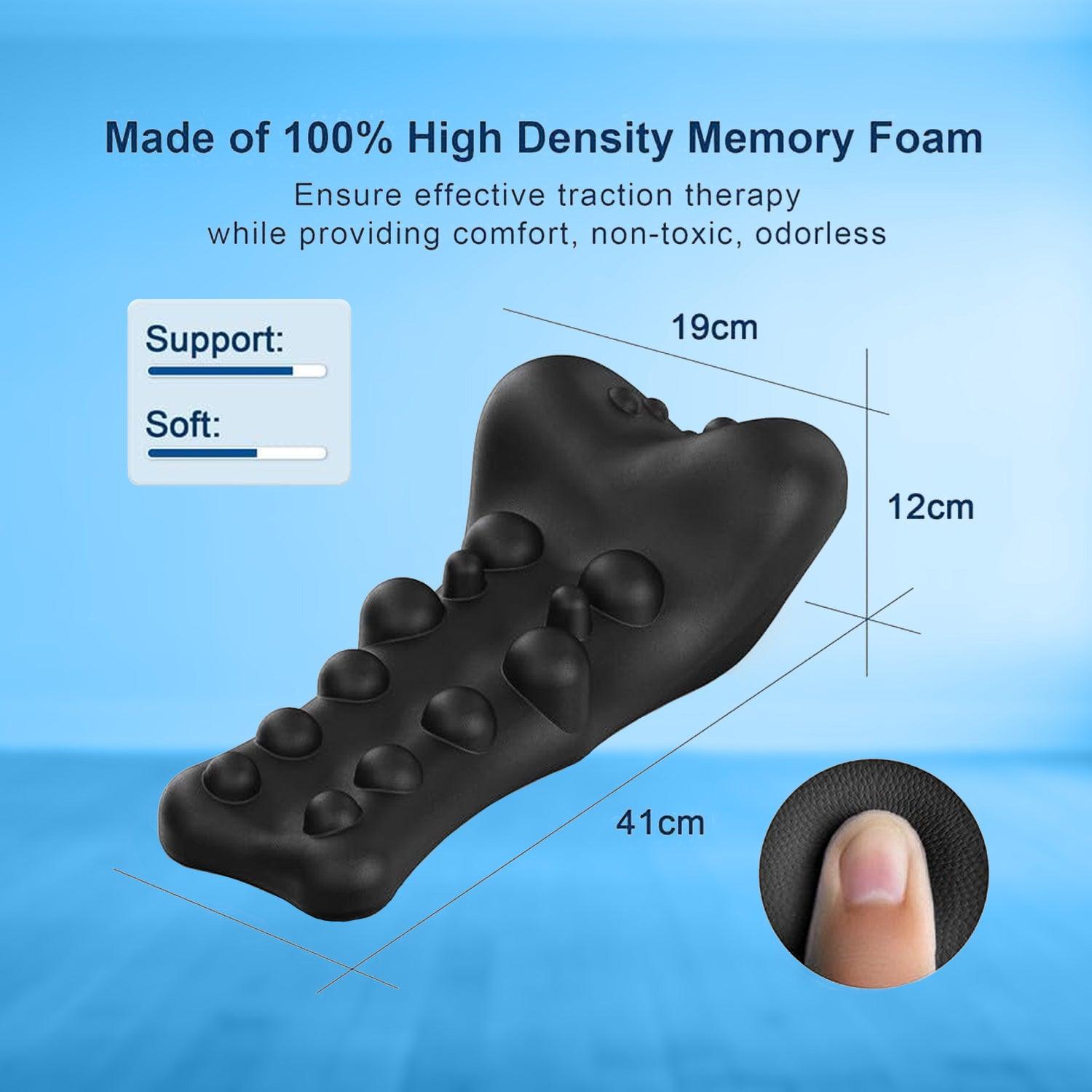 Neck Shoulder Massager - Upper Back Massager Cervical Traction Device Neck Stretcher For TMJ Pain Relief Cervical Spine Alignment Chiropractic Pillow Health & Beauty - Tophatter Daily Deals