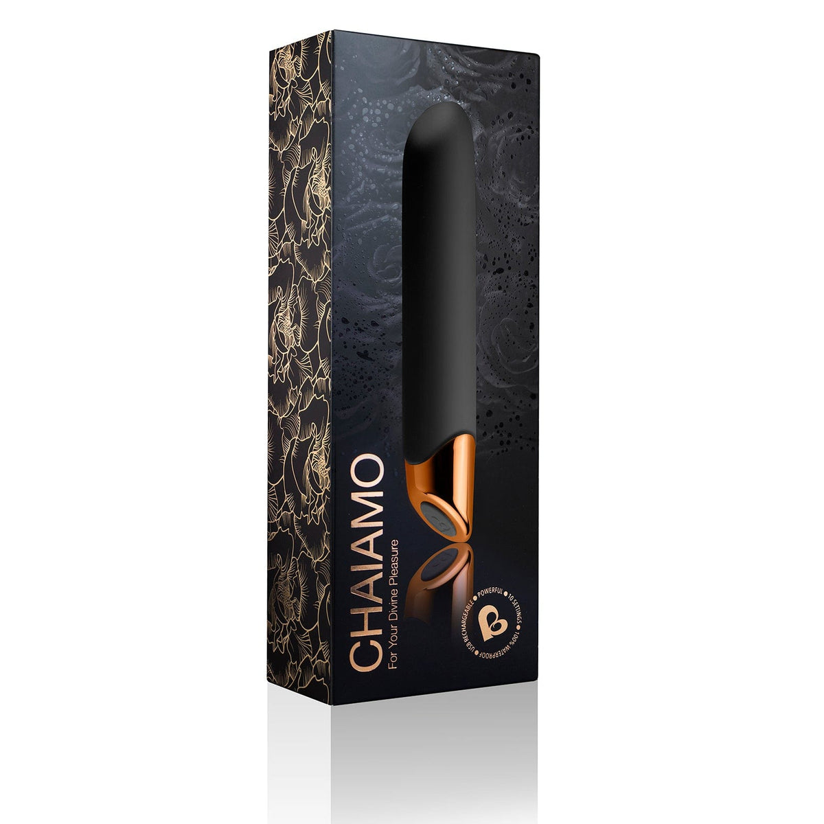 Chaiamo Black Sensual Vibrator with 10 Levels > Vibrators > Mini Vibrators - Tophatter Daily Deals