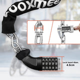 Best Bike Lock UK - Heavy Duty High Security 90cm 5-Digit Combination Chain Lock Cycling - Tophatter Daily Deals