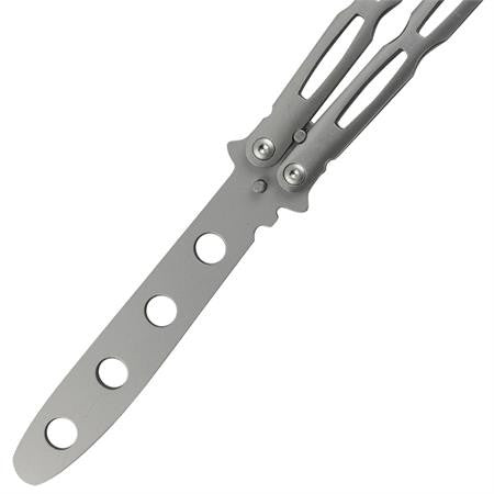 Chainlink Butterfly Knife Training Balisong - Silver, Dull Knife-Balisong - Tophatter Daily Deals