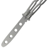 Chainlink Butterfly Knife Training Balisong - Silver, Dull Knife-Balisong - Tophatter Daily Deals