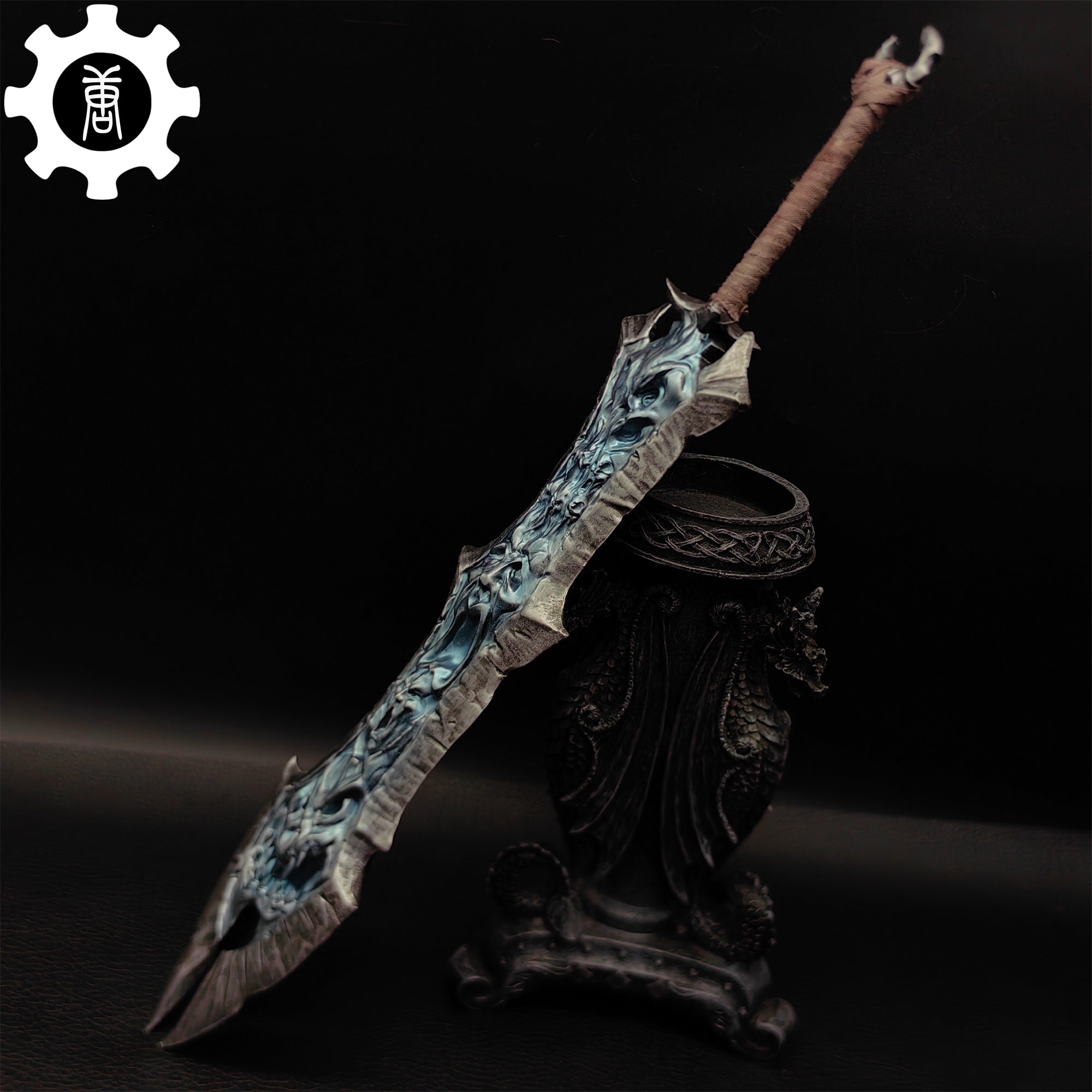 3D Printed 1: 6 Scale Chaoseater Sword Display Art - Tophatter Daily Deals