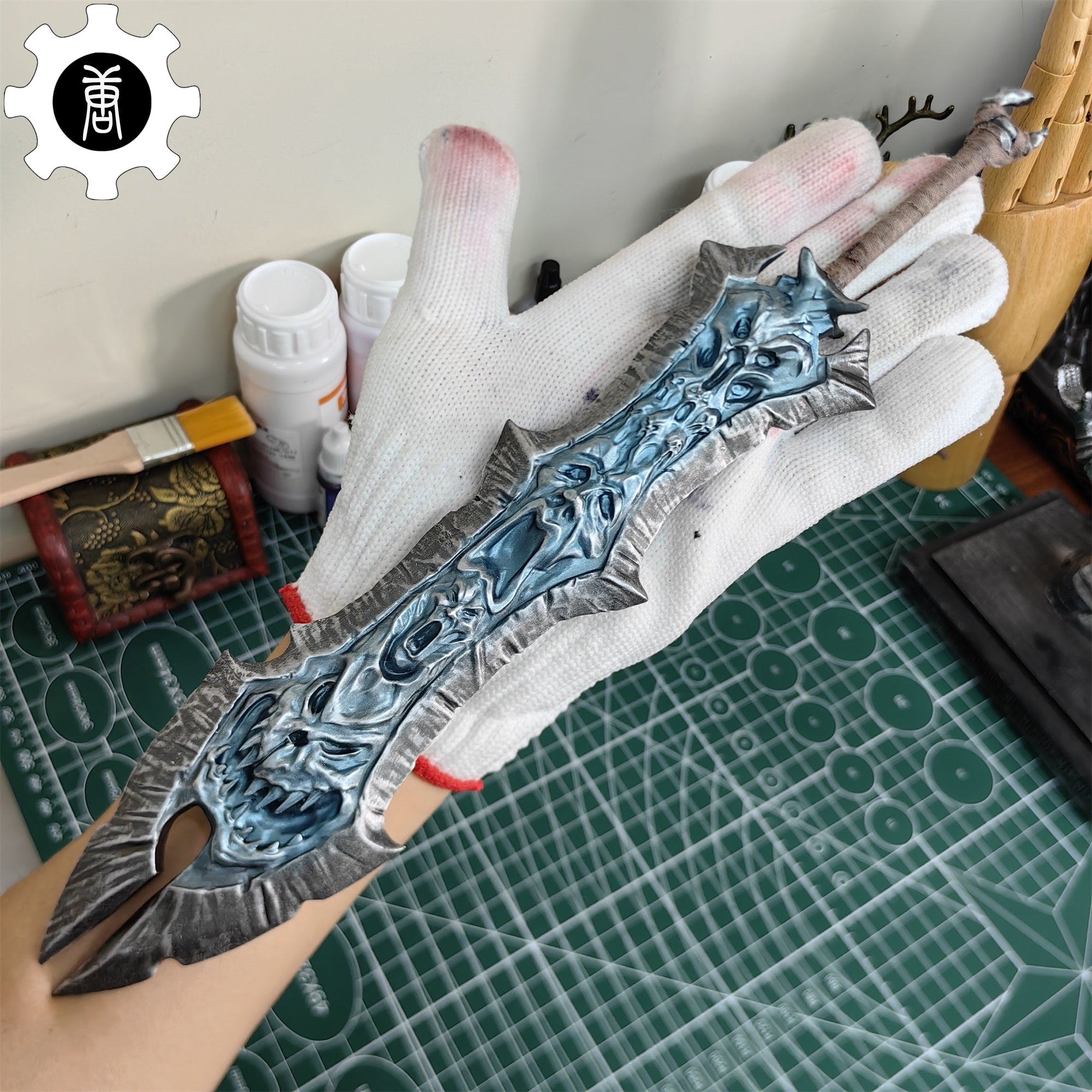 3D Printed 1: 6 Scale Chaoseater Sword Display Art Sword Only - Tophatter Daily Deals