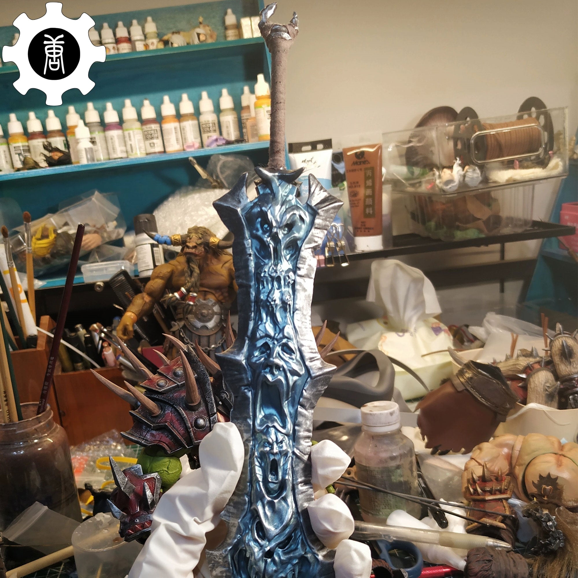 3D Printed 1: 6 Scale Chaoseater Sword Display Art - Tophatter Daily Deals