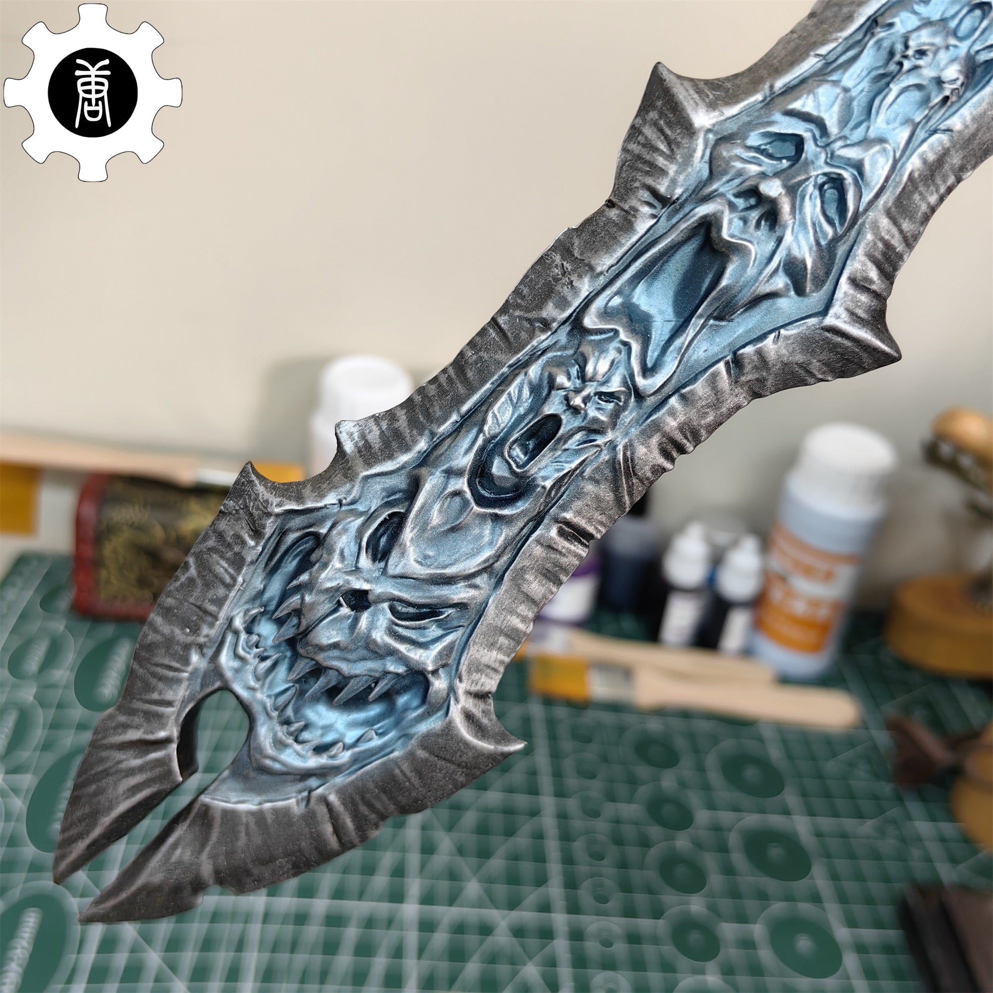3D Printed 1: 6 Scale Chaoseater Sword Display Art - Tophatter Daily Deals