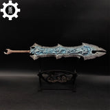 3D Printed 1: 6 Scale Chaoseater Sword Display Art Sword & Stand - Tophatter Daily Deals
