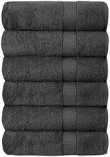 6-Piece Hotel & Spa 100% Cotton Bath Towel Set Bath - Tophatter Daily Deals