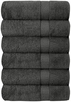 6-Piece Hotel & Spa 100% Cotton Bath Towel Set Bath - Tophatter Daily Deals