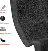6-Piece Hotel & Spa 100% Cotton Bath Towel Set CHARCOAL Bath - Tophatter Daily Deals