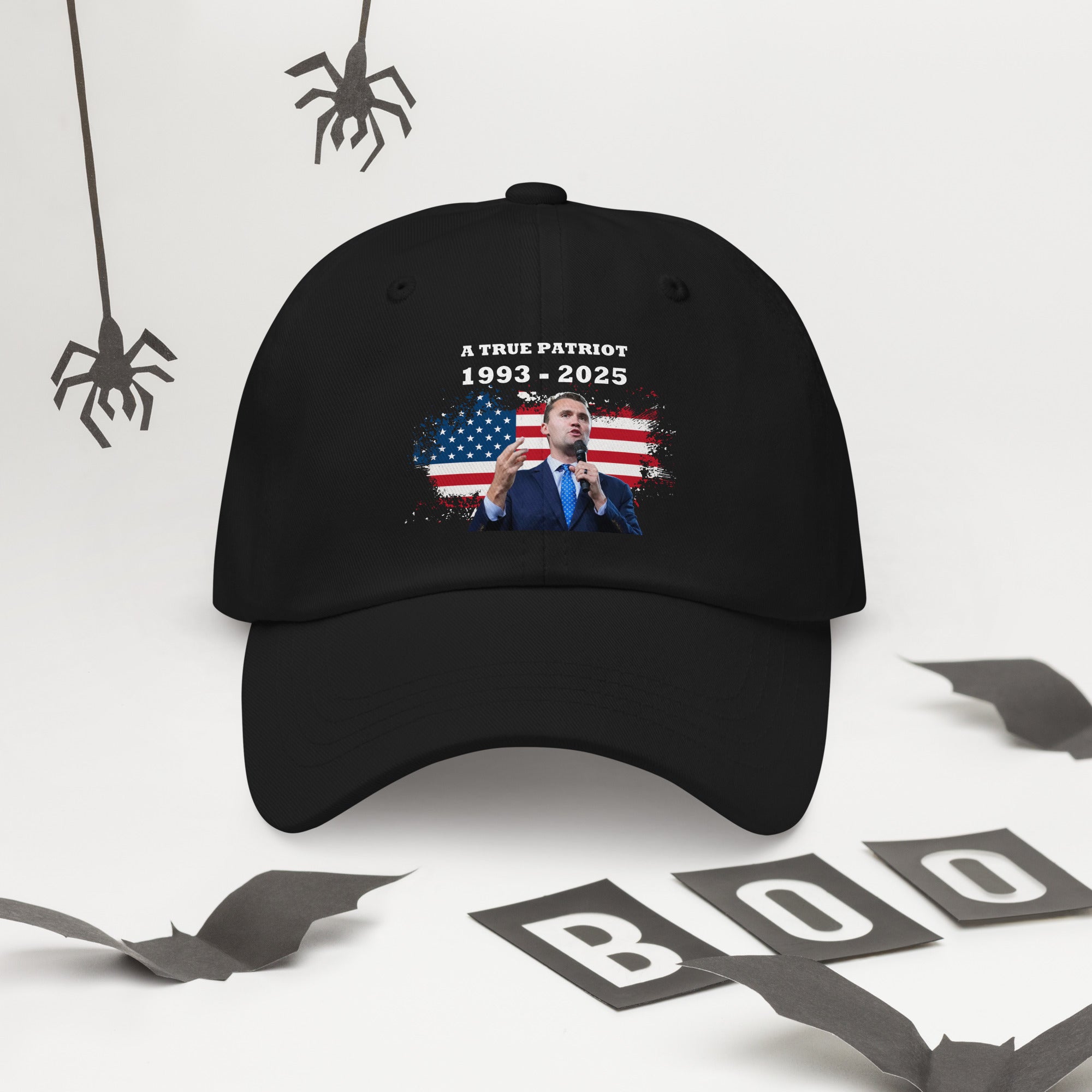Charlie Kirk Hat, True Patriot 1993-2025 Rip Memorial American Flag Cap Printed Cap - Tophatter Daily Deals