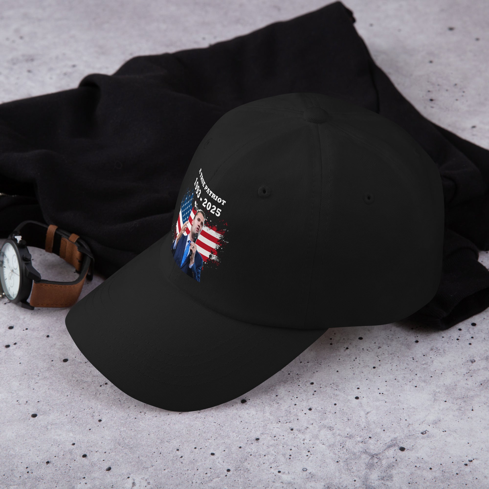 Charlie Kirk Hat, True Patriot 1993-2025 Rip Memorial American Flag Cap Printed Cap - Tophatter Daily Deals