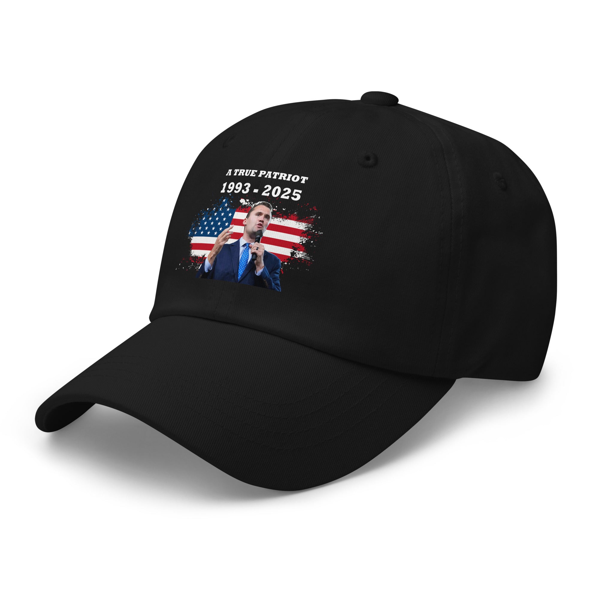 Charlie Kirk Hat, True Patriot 1993-2025 Rip Memorial American Flag Cap Printed Cap - Tophatter Daily Deals