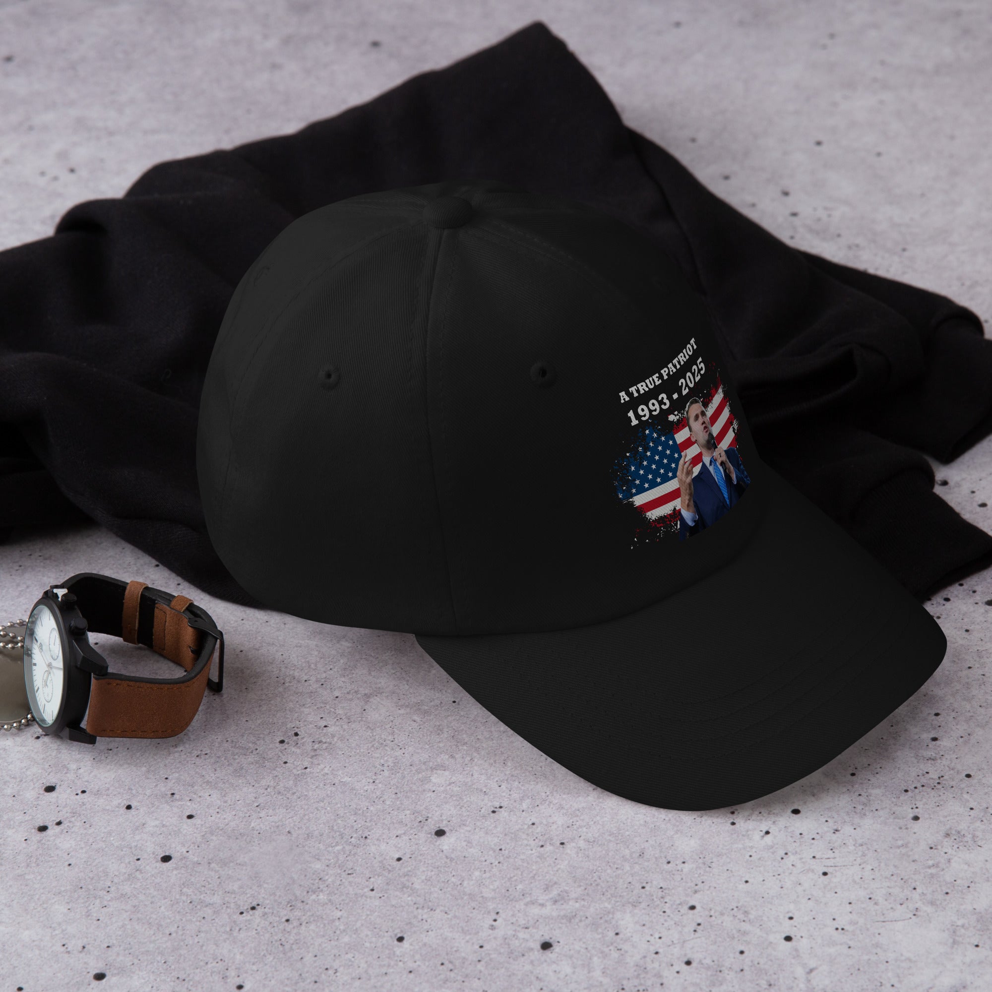 Charlie Kirk Hat, True Patriot 1993-2025 Rip Memorial American Flag Cap Printed Cap - Tophatter Daily Deals