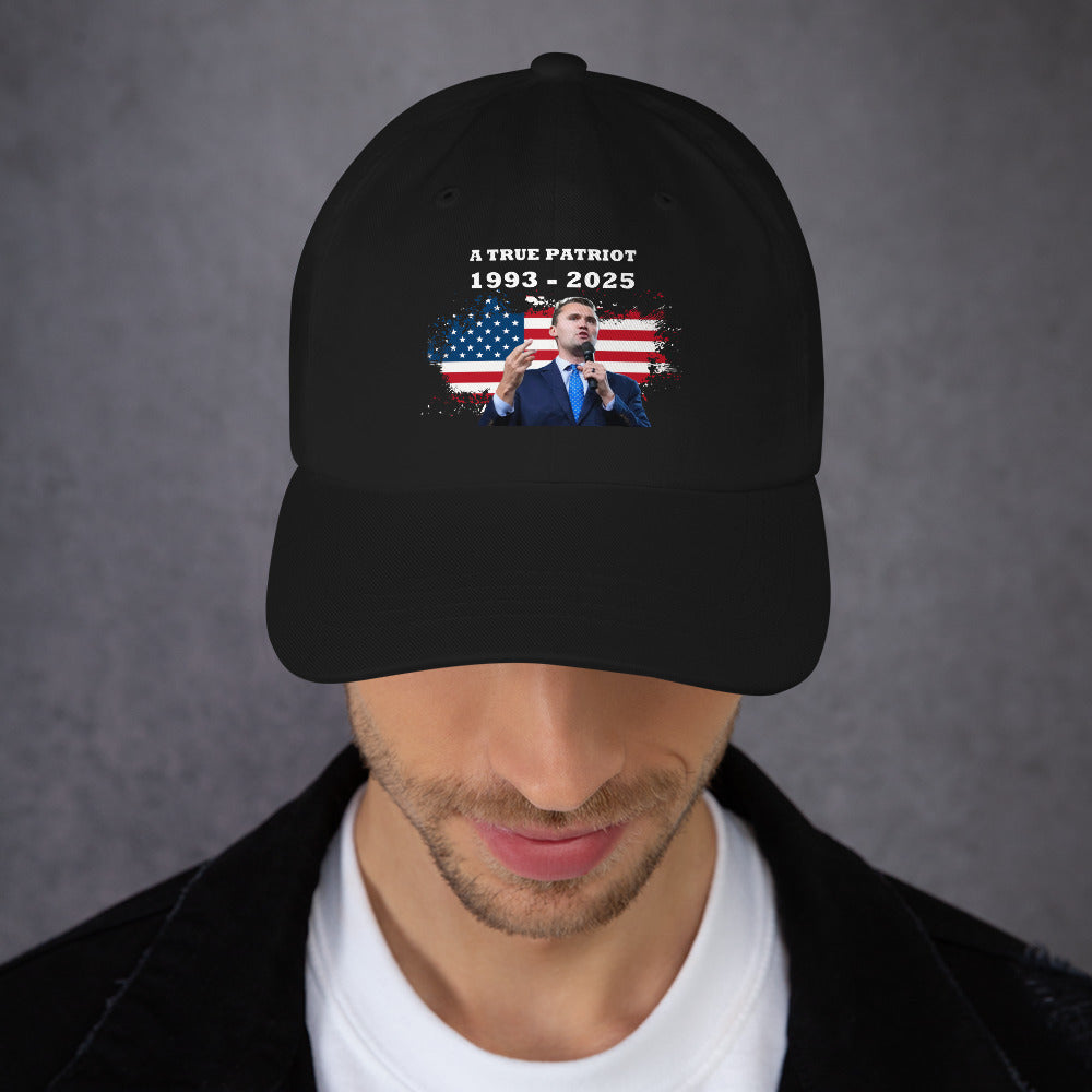 Charlie Kirk Hat, True Patriot 1993-2025 Rip Memorial American Flag Cap Printed Cap - Tophatter Daily Deals