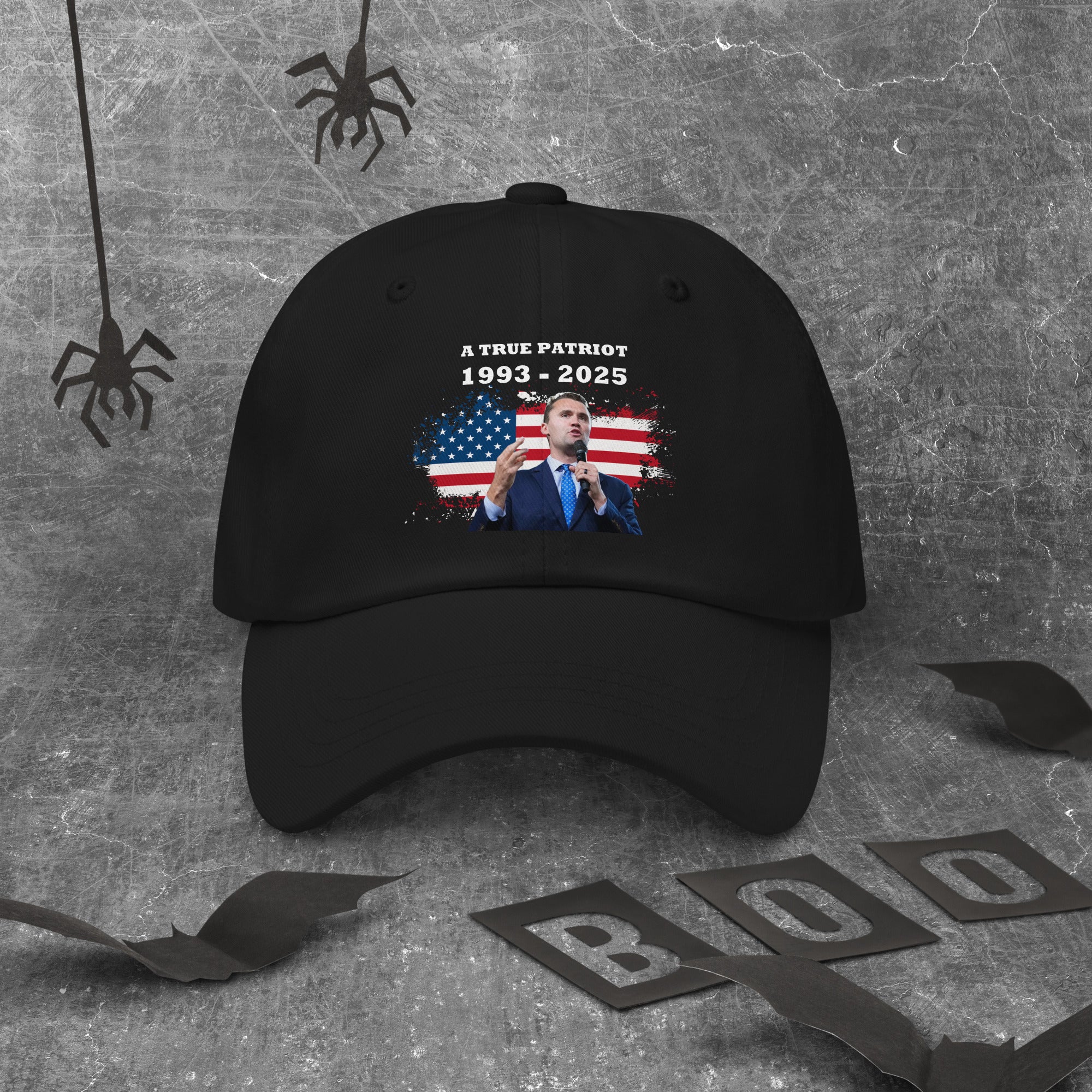 Charlie Kirk Hat, True Patriot 1993-2025 Rip Memorial American Flag Cap Printed Cap - Tophatter Daily Deals