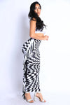 Checkered Elastic High Waist Stretch Bodycon Maxi Pencil Skirt Skirts - Tophatter Daily Deals