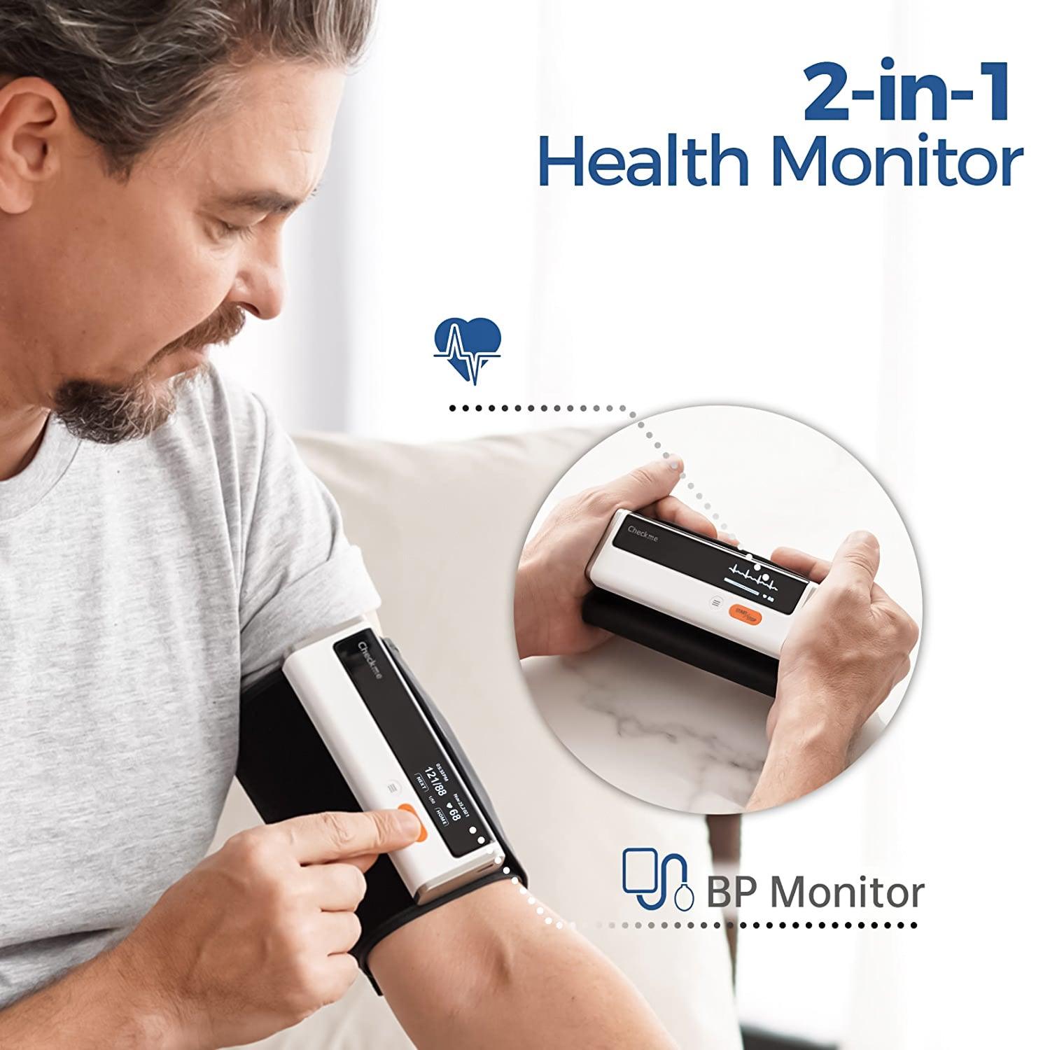 Blood Pressure Machine - Wireless Upper Arm Blood Pressure Monitor ECG Monitor 2 in 1 Machine Free APP Health Care - Tophatter Daily Deals