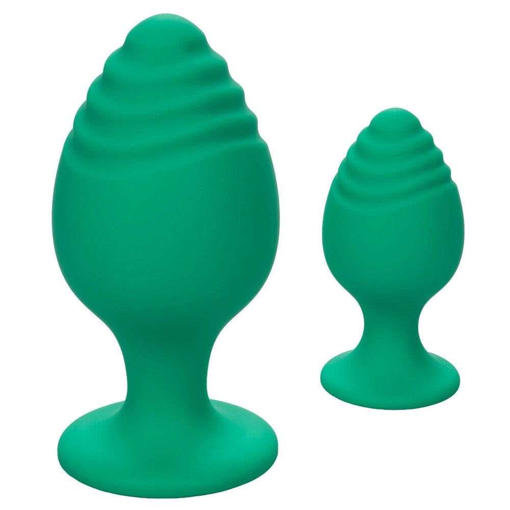 Cheeky Butt Plug Duo (Green) – Playful Butt Plug Set > Anal Range > Butt Plug Kits - Tophatter Daily Deals