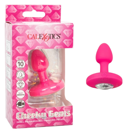 Cheeky Gems Small Rechargeable Vibrating Probe – Flexible Silicone Probe Vibrator > Anal Range > Vibrating Butt Plugs - Tophatter Daily Deals
