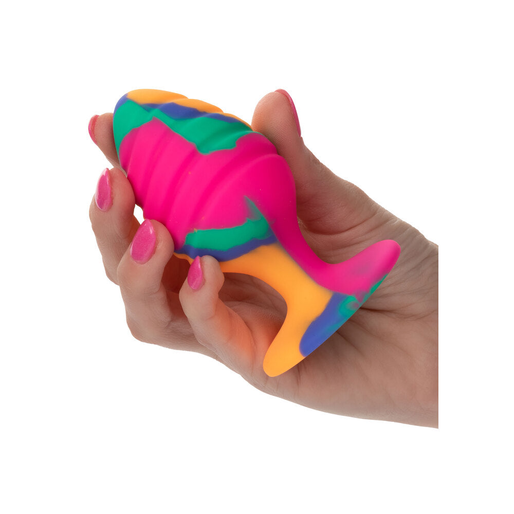 Cheeky Large Swirl Tie Dye – Colorful Large Butt Plug > Anal Range > Butt Plugs - Tophatter Daily Deals