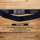 Heart Rate Monitor Chest Strap - Wireless Heart Health Monitoring Device with Heart Strain, Breathing Rate, Heart Rhythm and Fitness Tracking Type 2 Exercise & Fitness - Tophatter Daily Deals