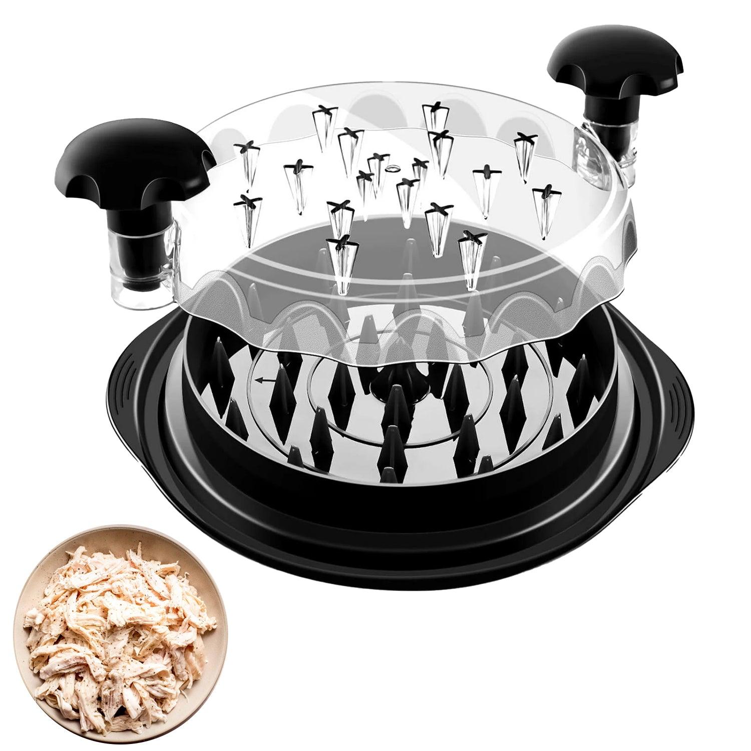 Chicken Breast Shredder - Meat Shredder Machine Suitable for Pork Beef Chicken Twist with Brush & Fork Black Home - Tophatter Daily Deals