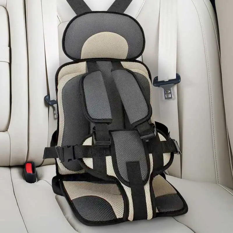 Child Car Seat Cushion Safety Pad Easy Install Comfortable Charcoal - Tophatter Daily Deals