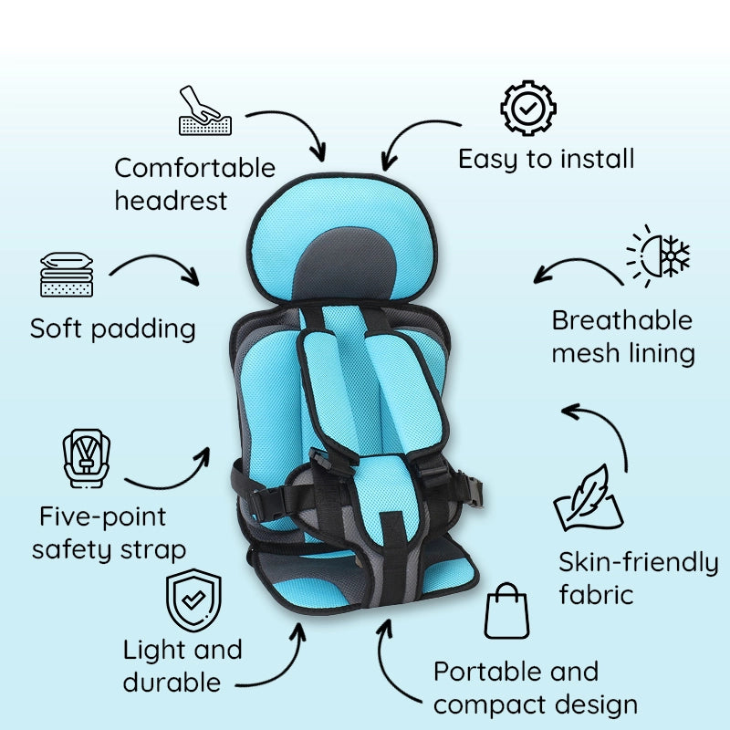 Car Booster Seat Cushion Child Protection Back To School - Tophatter Daily Deals
