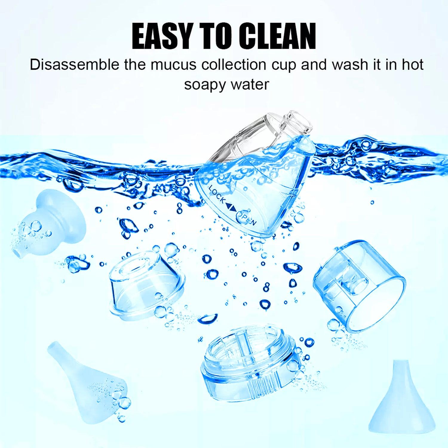 Electric Nose Aspirator - Rechargeable Baby Nasal Aspirator Safe Hygienic Nose Cleaner for Infant Baby & Toddler - Tophatter Daily Deals