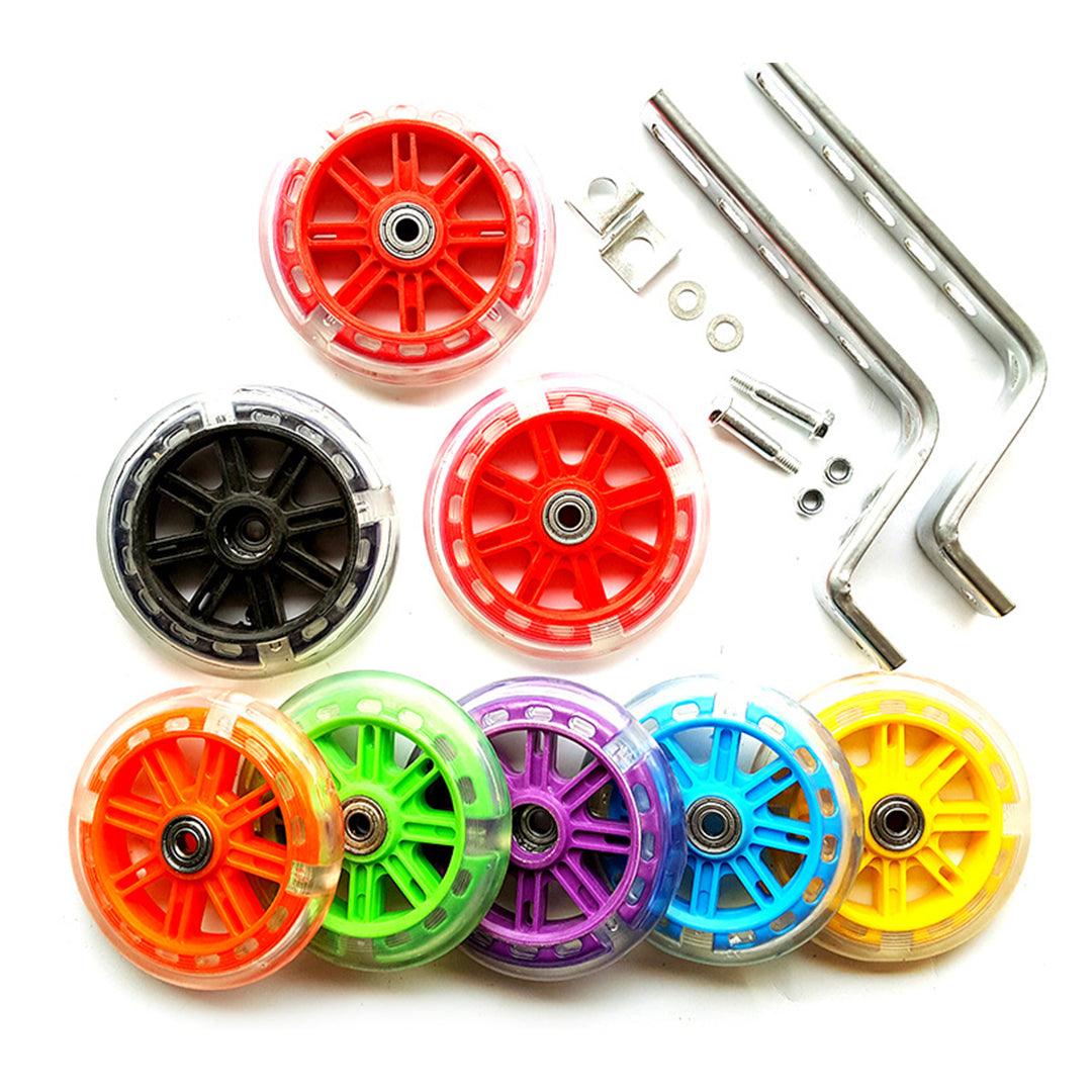 Halfords Bike Stabilisers - LED Flash Children Bicycle Stabilisers Kids Training Cycle Wheel For 12-20