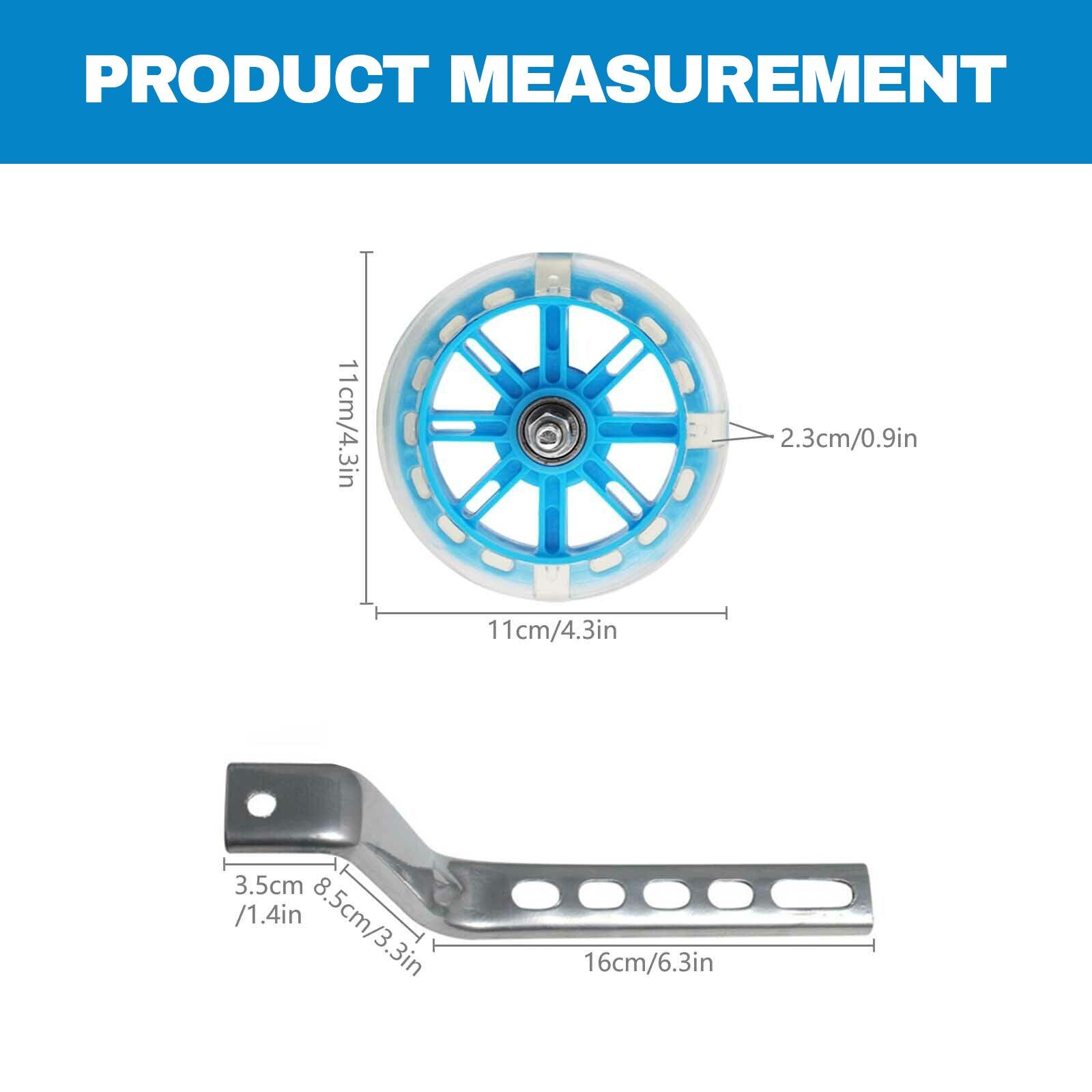 Halfords Bike Stabilisers - LED Flash Children Bicycle Stabilisers Kids Training Cycle Wheel For 12-20" Bike Cycling - Tophatter Daily Deals