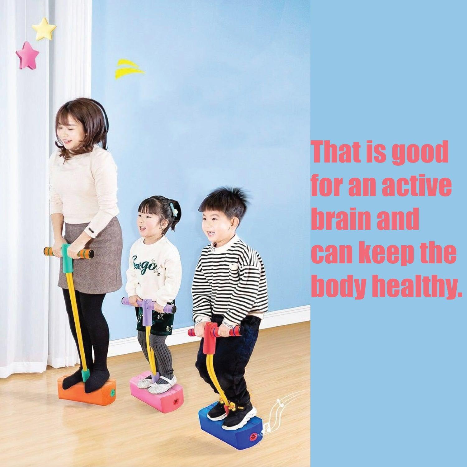 Pogo Sticks for Kids - Foam Pogo Jumper for Kids, Pink children's fitness toys, outdoor jumping balance sense indoor Fitness - Tophatter Daily Deals