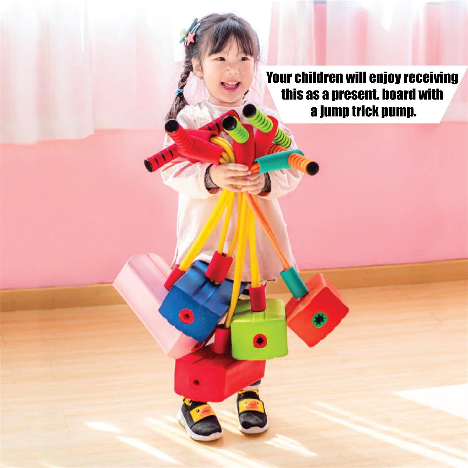 Pogo Sticks for Kids - Foam Pogo Jumper for Kids, Pink children's fitness toys, outdoor jumping balance sense indoor Fitness - Tophatter Daily Deals