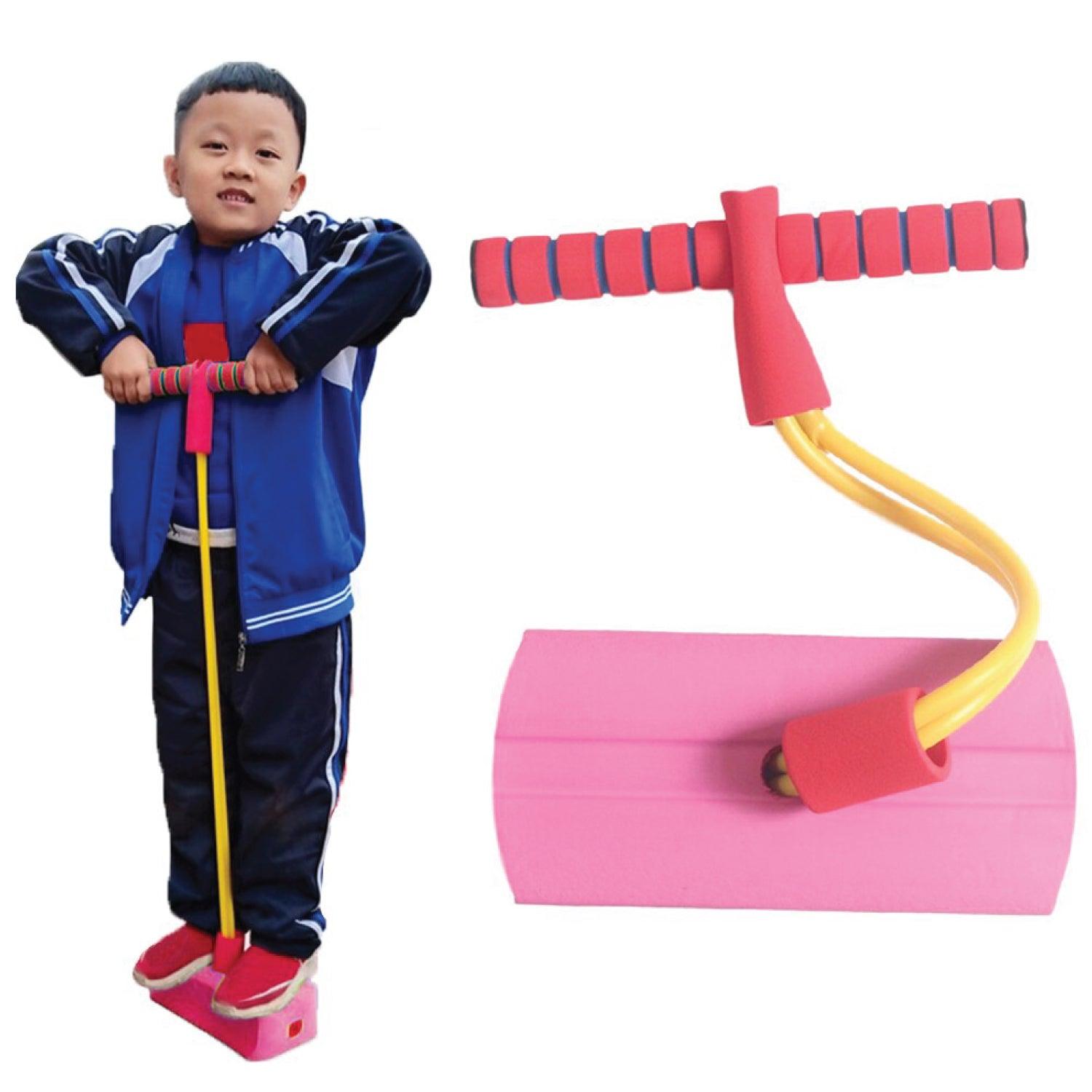 Pogo Sticks for Kids - Foam Pogo Jumper for Kids, Pink children's fitness toys, outdoor jumping balance sense indoor Fitness - Tophatter Daily Deals