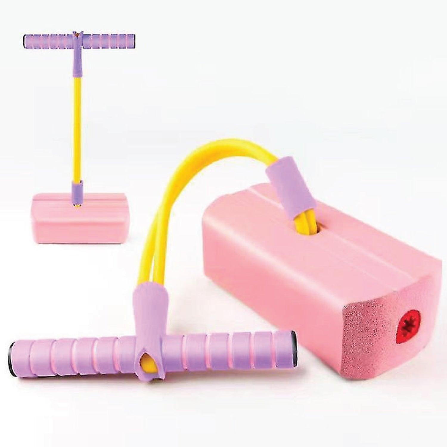 Pogo Sticks for Kids - Foam Pogo Jumper for Kids, Pink children's fitness toys, outdoor jumping balance sense indoor Fitness - Tophatter Daily Deals