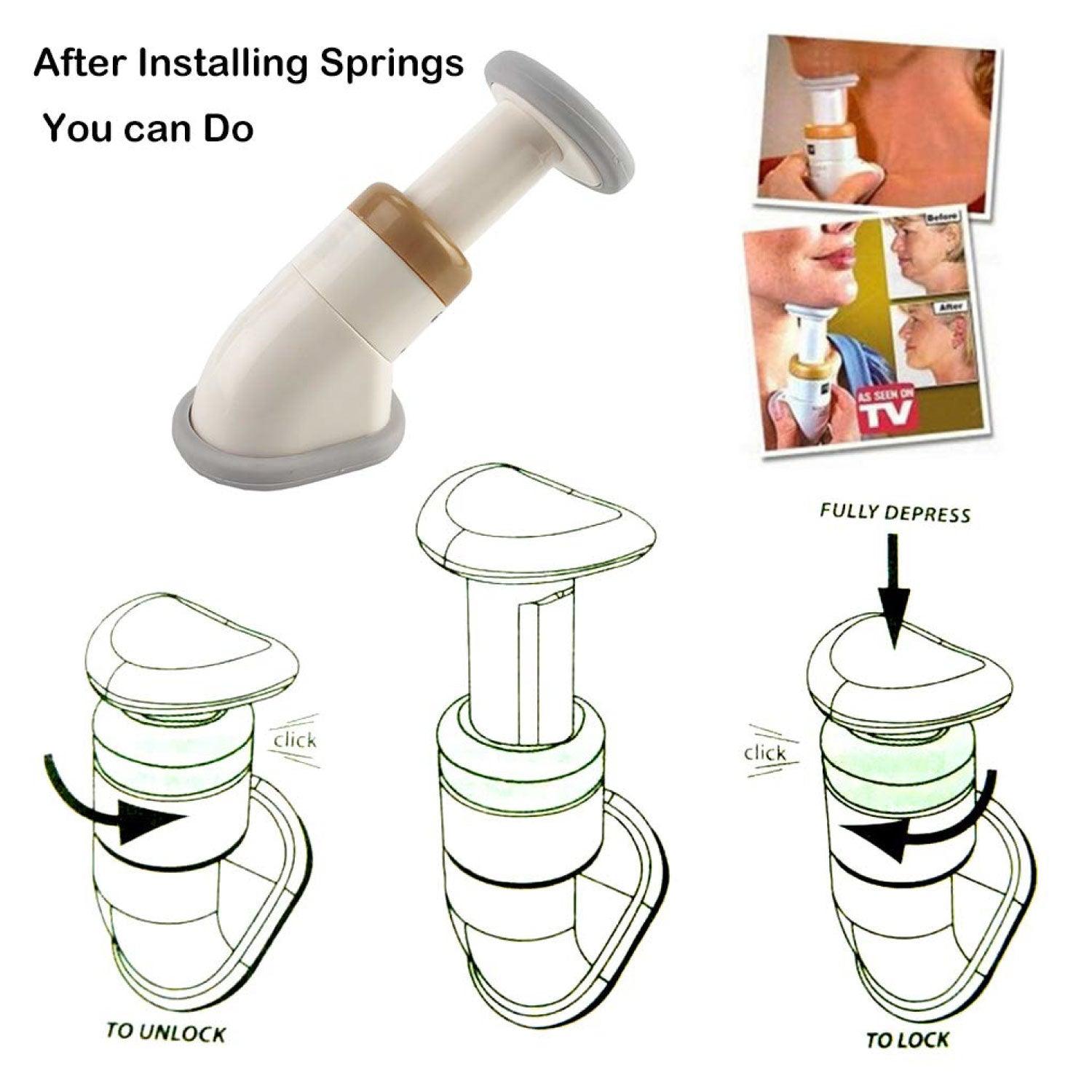 Neckline Slimmer - Jaw Massager Reduces Double Chin Fat Lifts Face Exerciser Health Care - Tophatter Daily Deals