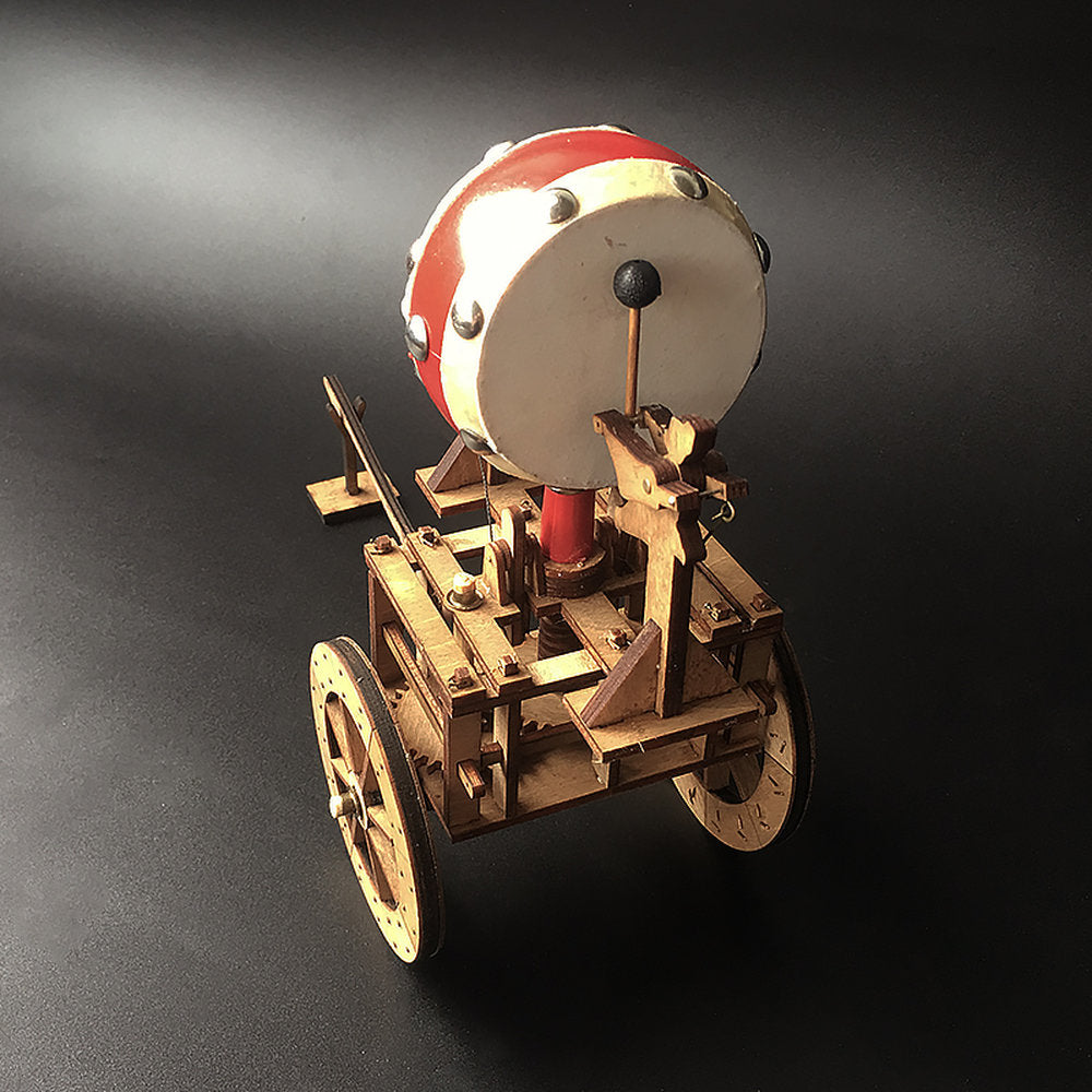 AM011 Chinese Ancient Li-Drum-Hodometer Metering Car Jiri Drum Cart 3D Mechanical Model Kit - Tophatter Daily Deals