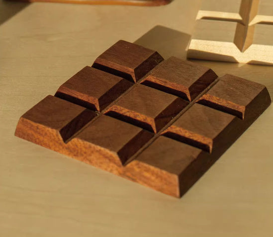 Chocolate Bar Coaster Dark Chocolate Decor - Tophatter Daily Deals