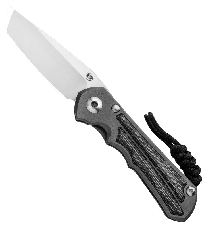 Chris Reeve Knives Small Inkosi - Left Handed - Tanto - Black Canvas Micarta Inlay - SIN-1044 staging - Tophatter Daily Deals