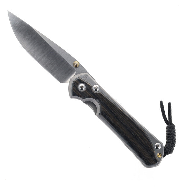 Chris Reeve Knives Large Sebenza 31 - Polished Handle - Bog Oak Inlay - Drop Point - L31-1620 FOLDING KNIVES - Tophatter Daily Deals