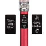 Custom Cane Engraving - Rectangle Black Anodized Aluminum - Christmas Special - Tophatter Daily Deals