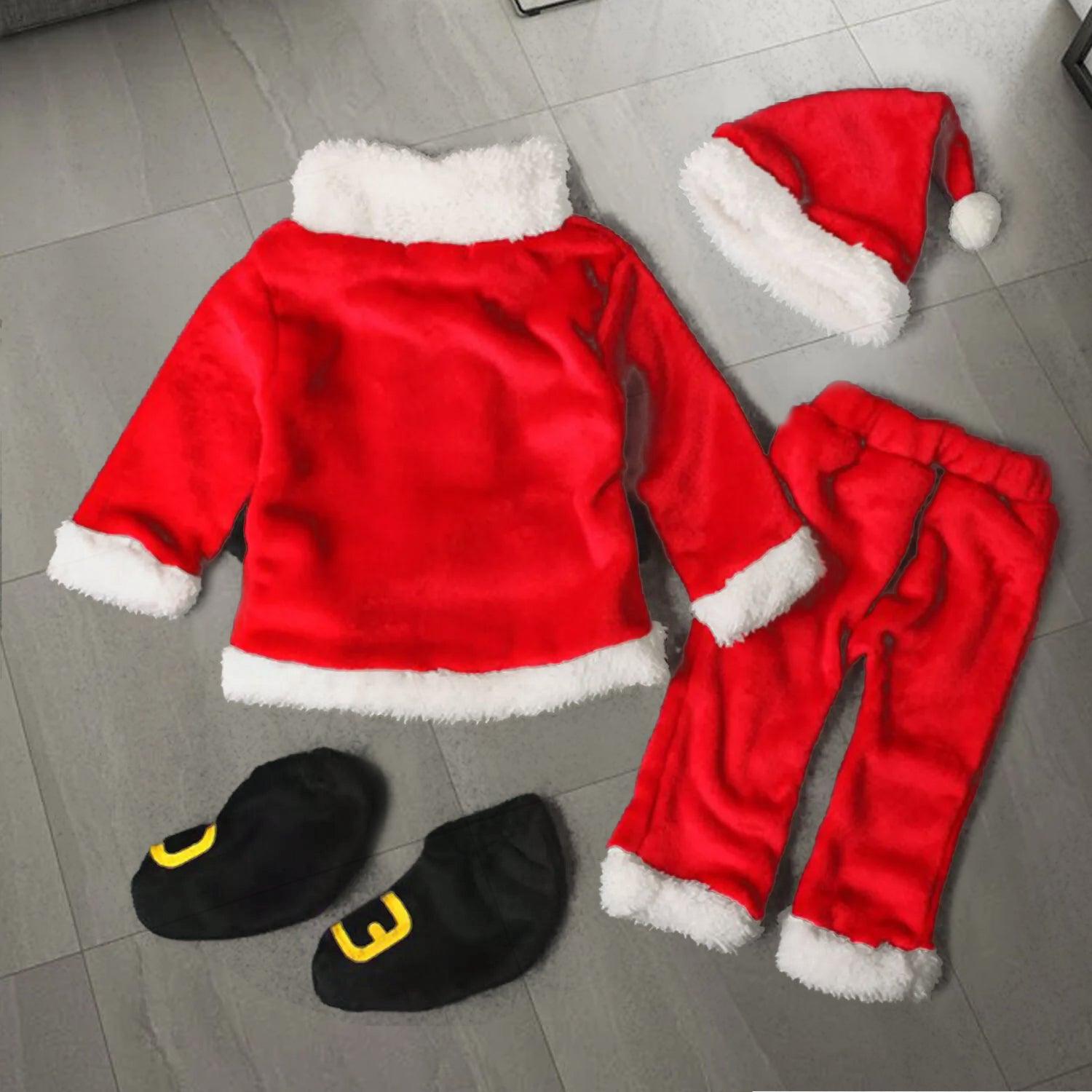 Santa Christmas Costume - Kids Xmas Party Santa Claus Outfit Set Christmas - Tophatter Daily Deals