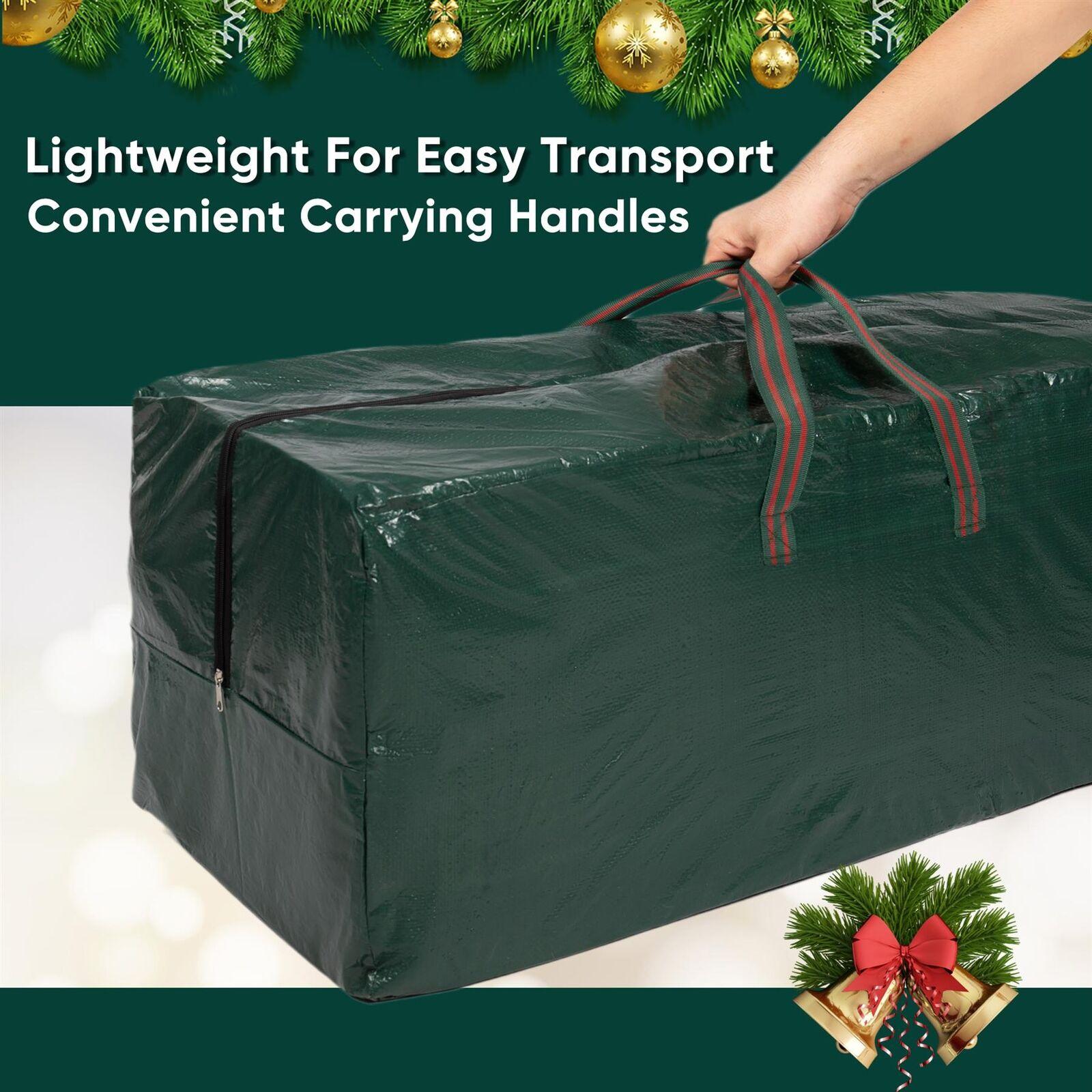 Xmas Tree Bags for Storage - 7ft Trees Artificial Christmas Tree Storage Bag Sturdy Handles Zipper Bag Festive & Franchise - Tophatter Daily Deals