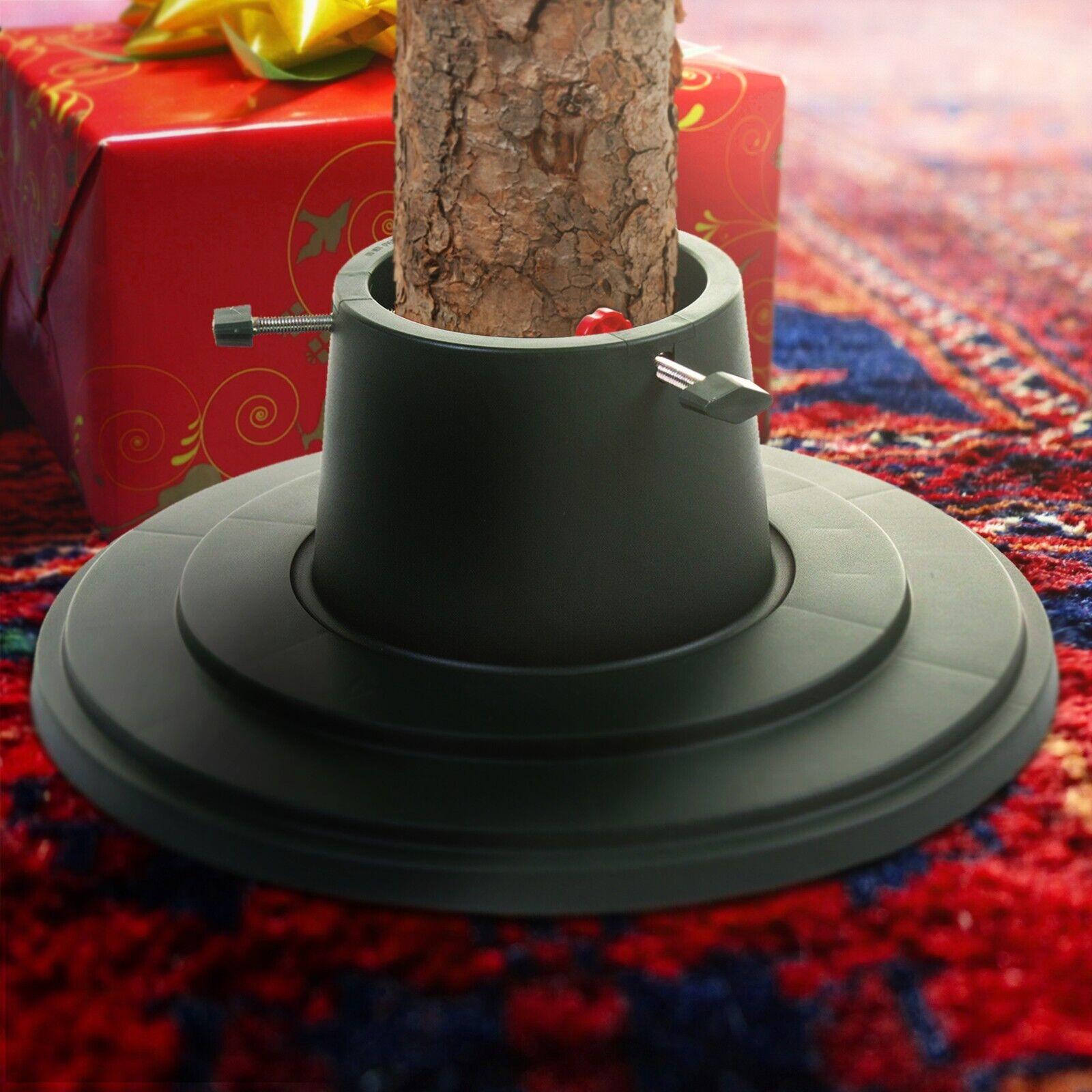 Stands for Real Christmas Trees - Christmas Tree Stand Universal Round Base Real Artificial Xmas Support Holder Festive & Franchise - Tophatter Daily Deals