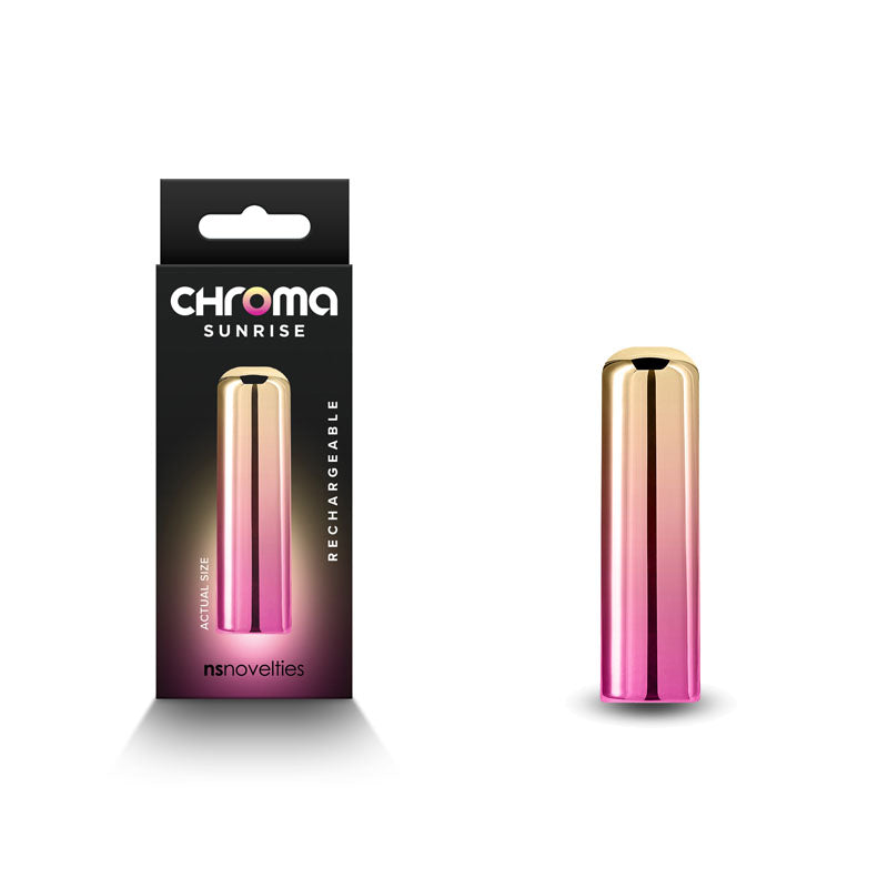 Chroma Sunrise Small 6.8 cm Bullet Metallic Pink Gold > Vibrators > Mini Vibrators - Tophatter Daily Deals