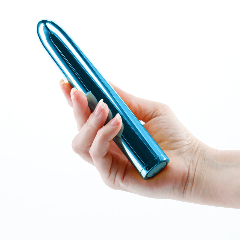 Chroma Teal Metallic 17 Centimeter Vibrator > Vibrators > Mini Vibrators - Tophatter Daily Deals